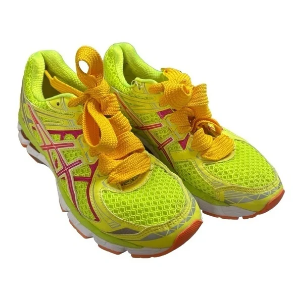 Asics GT 2000 Neon Yellow Pink Women’s Running Shoes Size 7.5 Athletic Trainers - Picture 12 of 15